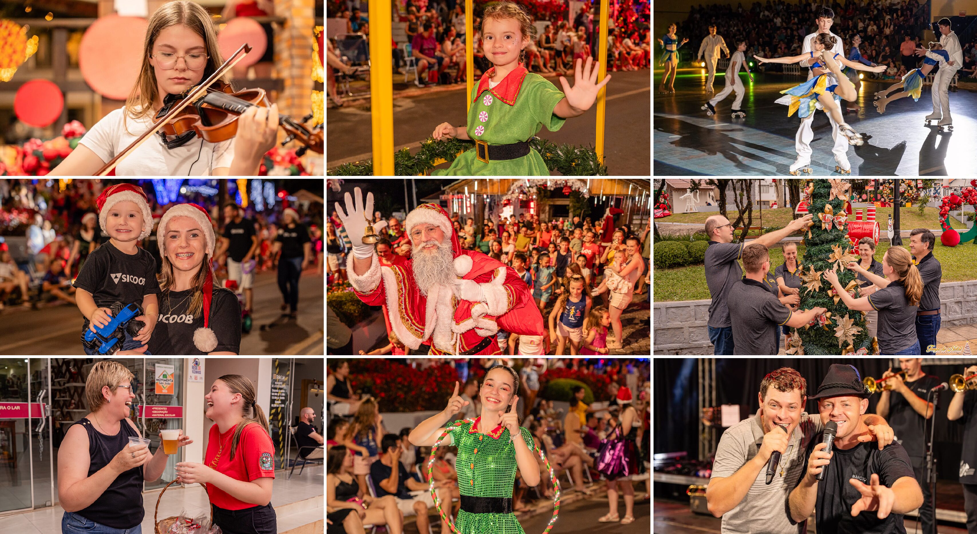 Weihnachtszeit encanta São João do Oeste com programação especial de Natal